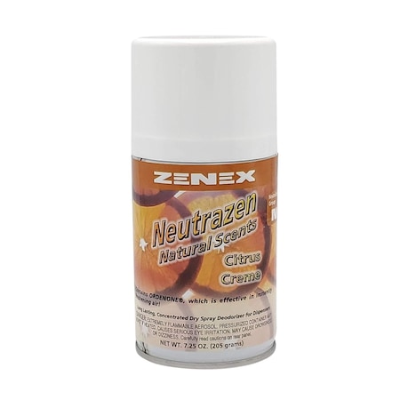 Zenex Neutrazen Citrus Creme Scent Metered Odor Neutralizer net 7 oz. 1 Can 491505-1